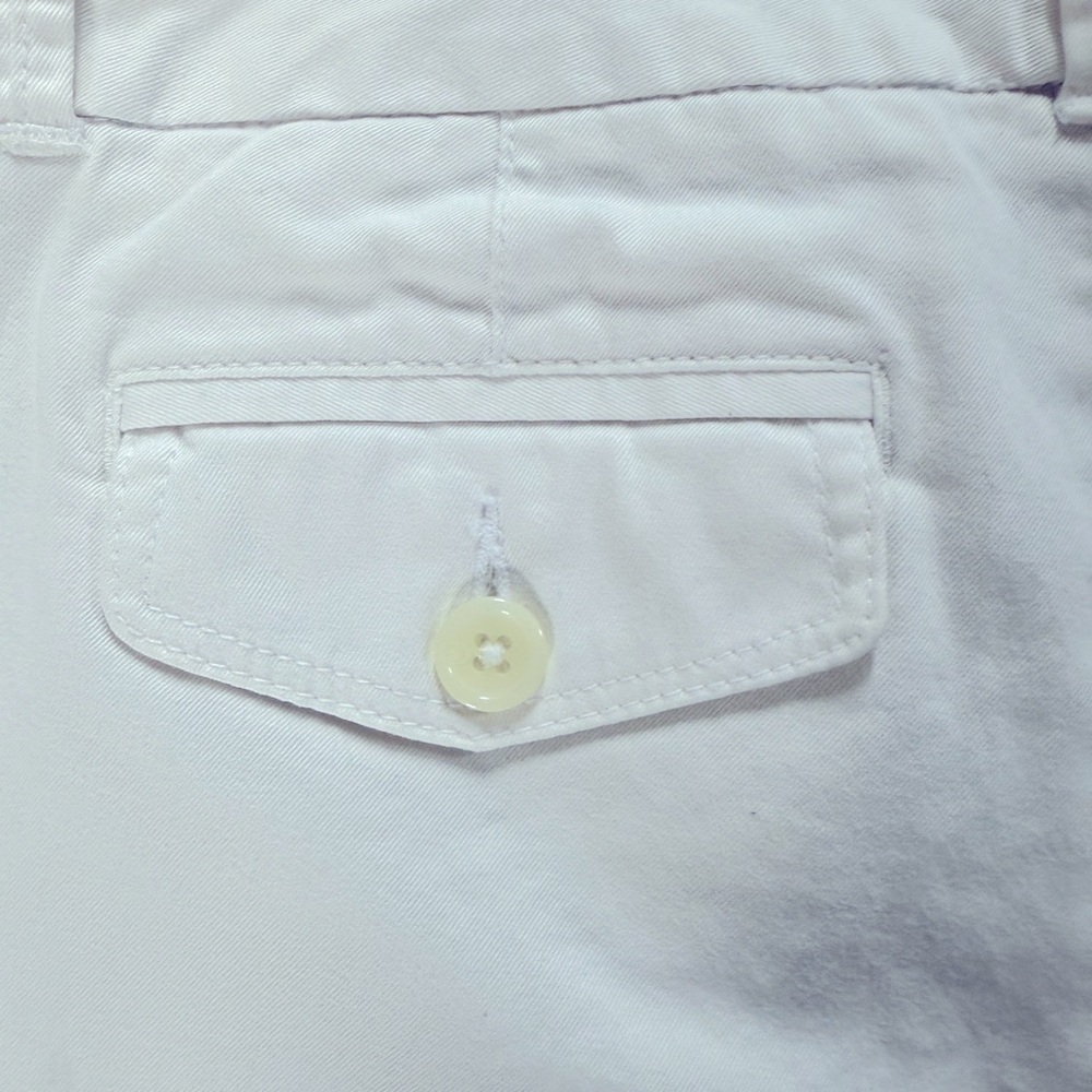 Banana Republic white shorts cotton with spandex, sz 00 petite, - Picture 4 of 5
